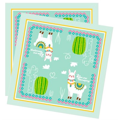 Салфетки Лама 33см X 33см 20шт 6057831 - фото 62759965