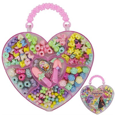 Набор бусин Miss Kapriz 3002QYSYF Сердечко в коробке - фото 62760113