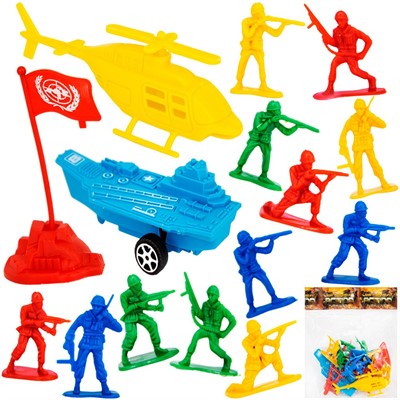 Набор Военный 6688-37YS с аксес. в пак. - фото 62760248