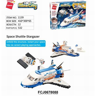 Конструктор 1139 QMAN Самолет 352 дет. в кор. - фото 62760307