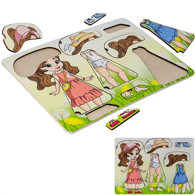 Деревянная Игра Одевайка Юлия (лето) ОА-00000114 /Арбо/ - фото 62760386