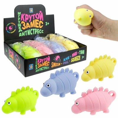 Игрушка Крутой замес Динозавр 11,5*5*5,5см, 4цв.в асс. 1Toy Т23232 - фото 62761106