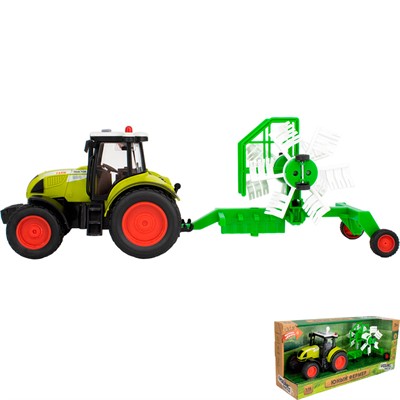 Трактор на батарейках MK900D свет, звук в коробке - фото 62761515