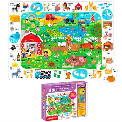 Ферма Первые знания Говорящий обучающий робот зеленый 500+ игр, вопросов и ответов 4630027293220 - фото 62761913