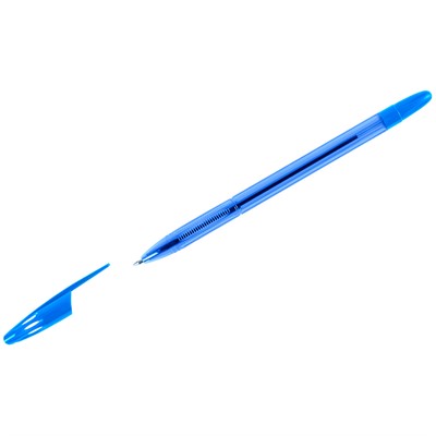 Ручка шариковая синяя СТАММ "555" 346479 - фото 62761981