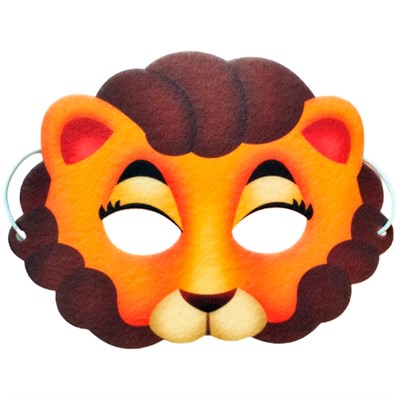 Маска "Лев" фетр 16018 - фото 62762523