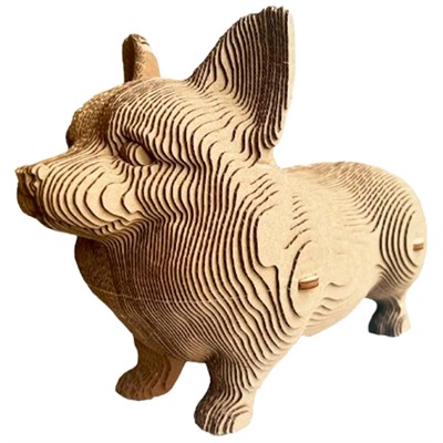 Конструктор Картонный 3D QBRIX Корги 20036 - фото 62762601