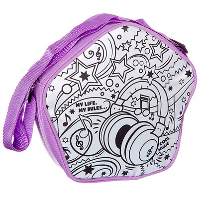 Набор для творчества Сумка-раскраска Диско23x24x3 см (без маркеров) ВВ2312-1 Bondibon - фото 62762619