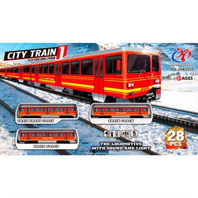 Железная дорога JHX5510 на батарейках в коробке - фото 62762631