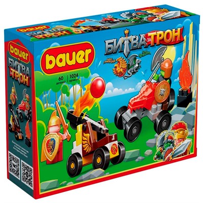 Конструктор Bauer 1024 Битва за трон набор с катапультой и машиной - фото 62762632