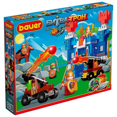 Конструктор Bauer 1083 Битва за трон (катапульта, пушка, крепость) - фото 62762635