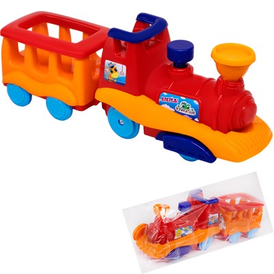 Паровоз КРОКОТАМ красно-оранжевый ПД-5043 /15/ - фото 62762679