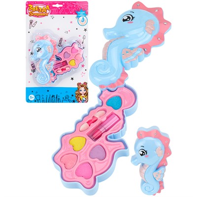 Набор косметики Тени для век 4шт/ помада для губ -1шт/ аппликатор-1шт КС-6689 - фото 62763051