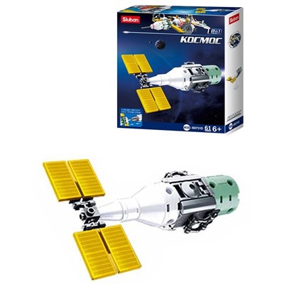 Конструктор Космос 38-0731D 8в1 Космос.Спутник 3. 61 деталей в коробке - фото 62763054