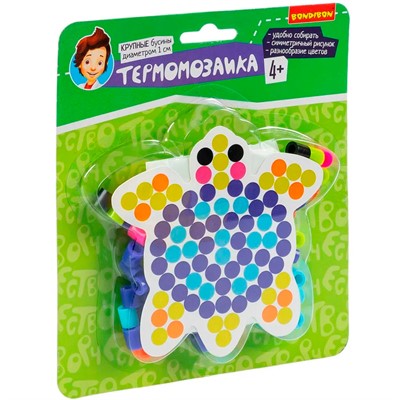 Набор ДТ Термомозаика для малышей «Черепашка», с крупными бусинами ВВ5960. - фото 62763188