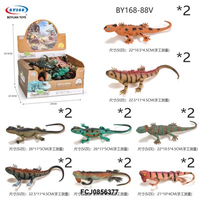 Фигурка Ящерица BY168-88V в шоубоксе микс - фото 62763203