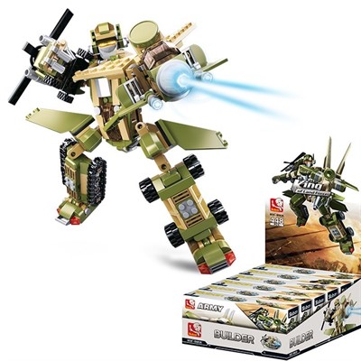 Конструктор 38-0636 Трансформер 6 в 1. Генерал армии в коробке - фото 62763250