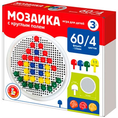 Мозаика с круглым полем d15/4 60 эл 02416 - фото 62763408