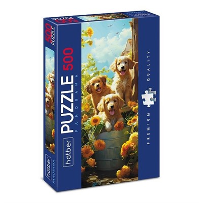 Пазл 500 Панорама-Щенки 500ПЗ2_30705 - фото 62764179