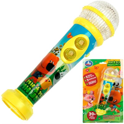 Микрофон Ми-ми-мишки 30 песен,мелодий,звуков.диско-шар.блист.бат. HT834-R15 - фото 62764203