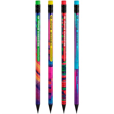 Карандаш ч/гр Berlingo "Glitch" HB, круглый, заточен., ассорти 352441 - фото 62764345