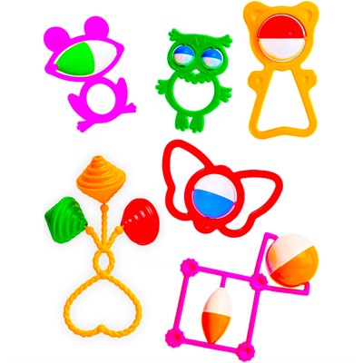 Набор погремушек №4 2С529 Аэлита /40/ - фото 62764780