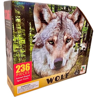 Пазл контурный 236 Волк Jazzle 5+ 88665 - фото 62765130