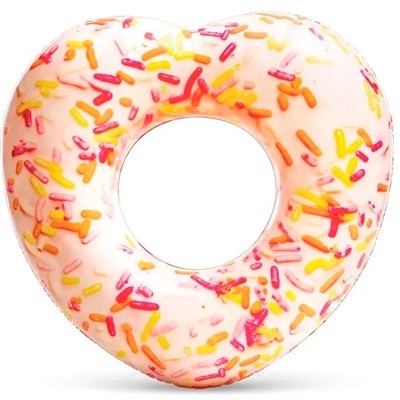 Круг надувной 56253 Сердечный Пончик 94х89х25см от 9лет - фото 62765147