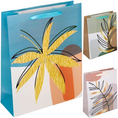 Пакет 32х26х10см Золотой лист FG231017420C-2 - фото 62765168