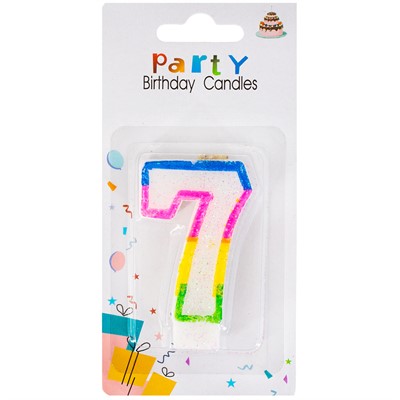 Свеча для торта Цифра 7 1212-7 141V-394 - фото 62765212
