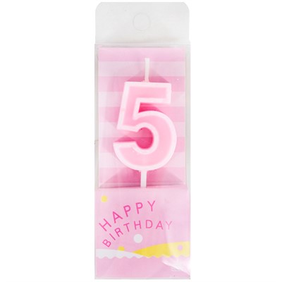 Свеча для торта Цифра 5 141V-402 - фото 62765218