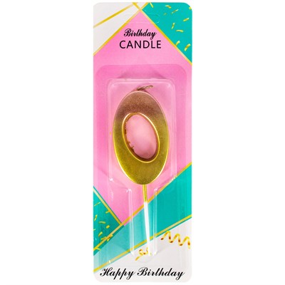 Свеча для торта Цифра 0 141V-407 - фото 62765221