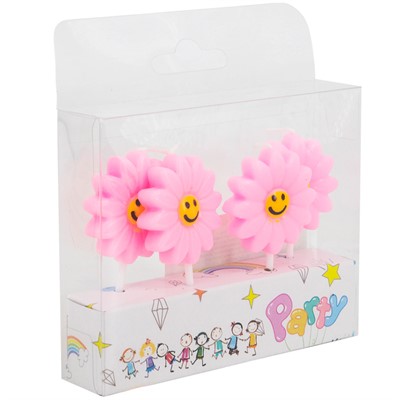 Свеча для торта 4 шт. 141V-453 - фото 62765228