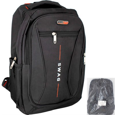 Рюкзак спортивный  40х28х12см черный 141V-478 - фото 62765248