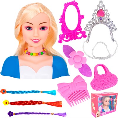 Манекен 3819-4 для создания прически в коробке - фото 62765464