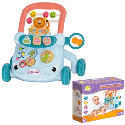 Каталка-ходунок Levatoys MK368-17 синий в кор. - фото 62765730