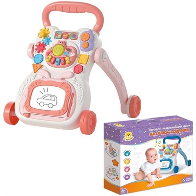 Каталка-ходунок Levatoys MK368-16A в розовый кор. - фото 62765739