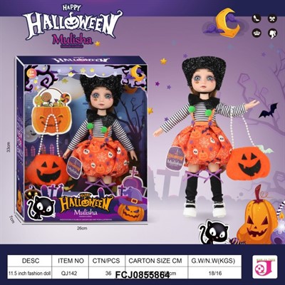 Кукла QJ142 Хэллоуин в кор. - фото 62765841