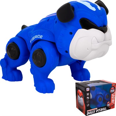 Игрушка на батарейках 8215 Собака синий в кор. - фото 62765853