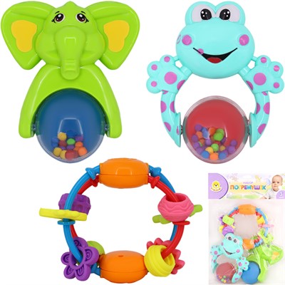 Набор погремушек Levatoys MK8410A-6 в пак. - фото 62766032