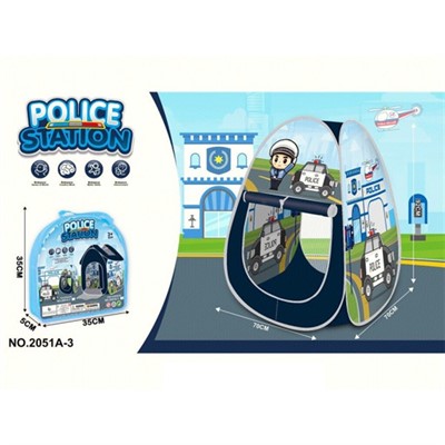 Домик игровой нейлон 2051A-3 Полиция в сумке. - фото 62766150