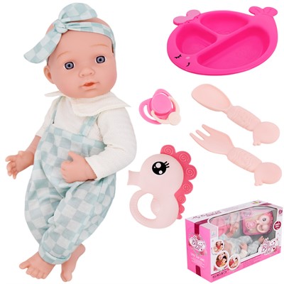 Пупс 91009E с аксесс. в кор. - фото 62766319