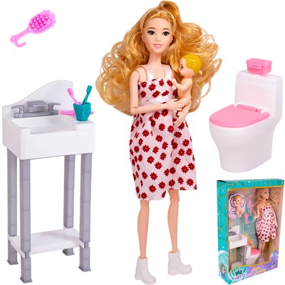 Кукла Miss Kapriz YS999-YH1 Мой малыш с мамой и асесс в кор. - фото 62766582