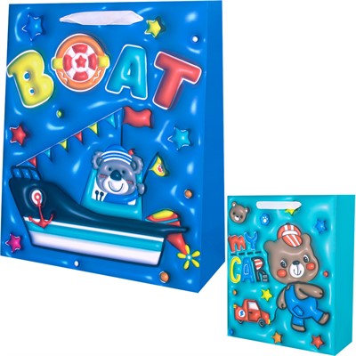 Пакет 25х30х10см Объемный. Мишка FG240523254N-2 - фото 62766828