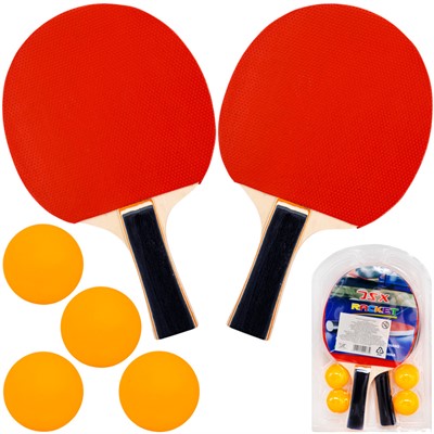Теннис настольный 2 ракетки, 4 мяча 141V-745 - фото 62767607