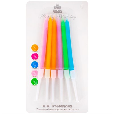 Свеча для торта 6 шт. 141V-668 (100) - фото 62767612