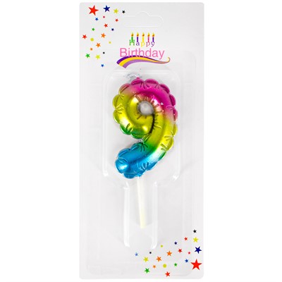 Свеча для торта Цифра 9 141V-665-9 (12) - фото 62767621