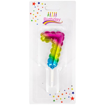 Свеча для торта Цифра 7 141V-665-7 (12) - фото 62767642