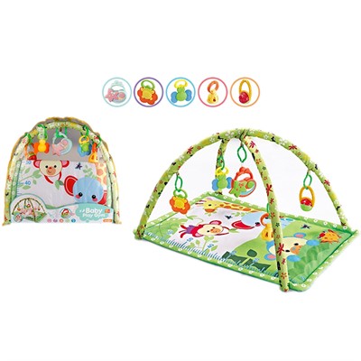 Коврик H915-3 с игрушками муз. на дугах - фото 62767728