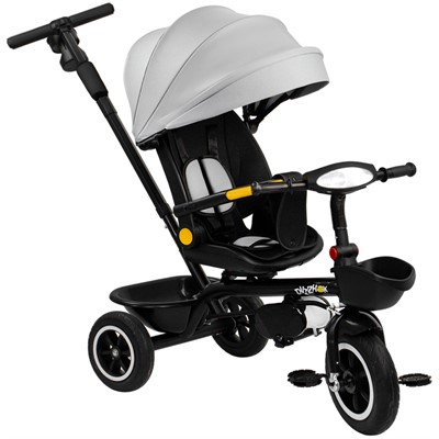 Велосипед трехколесный Dvizhok серый поворотный FG240528299L-2 колеса прорезиненные 10"/8" поворот.сидение - фото 62767808